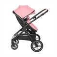 Passeggino VIOLA+ADAPTERS con coprigambe PINK
